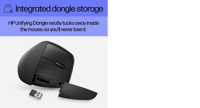 Wireless Ergonomic Vertical Mouse - 925 - Black