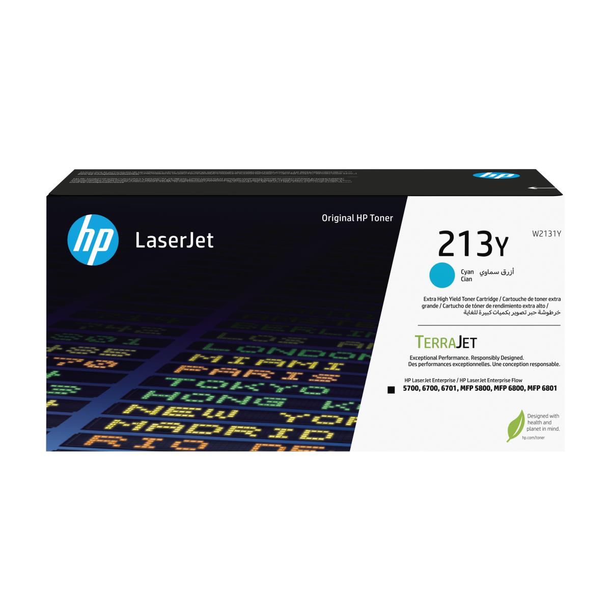 Toner Cartridge - No 213Y - Extra High Yield - 12k Pages - Cyan