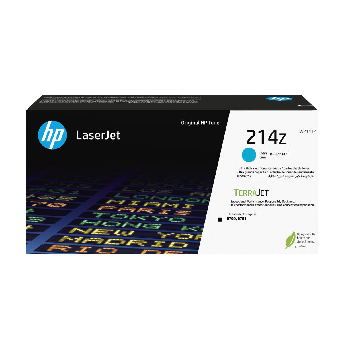 Toner Cartridge - No 214Z - Ultra High Yield - 26k Pages - Cyan