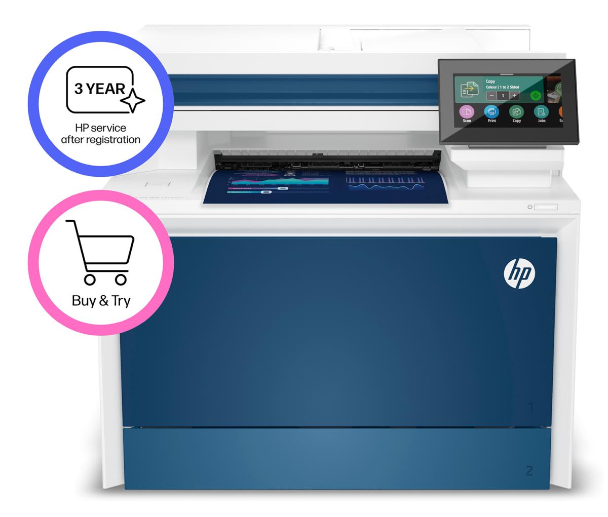LaserJet Pro 4302fdw - Color Multifunction Printer - Laser - A4 - USB / Ethernet / Wi-Fi