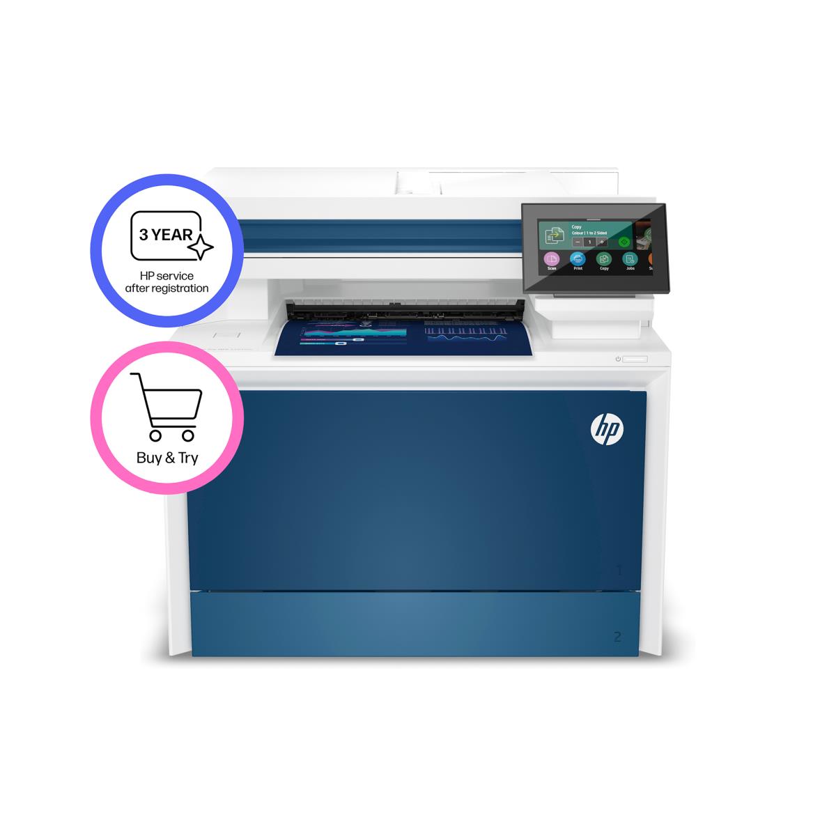 LaserJet Pro 4302fdn - Color Multifunction Printer - Laser - A4 - USB / Ethernet