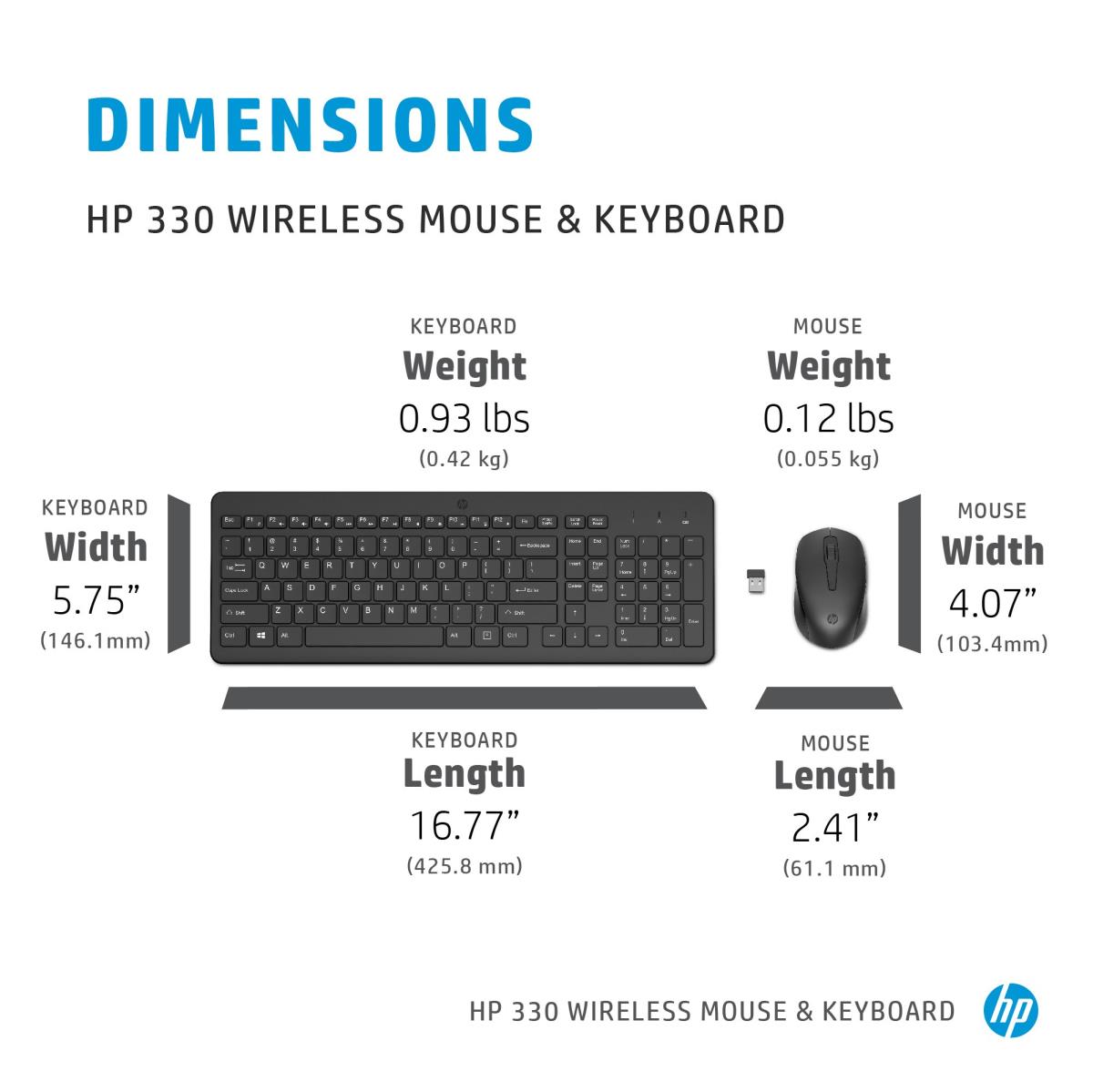 Wireless Keyboard and Mouse 330 - Azerty Belgian