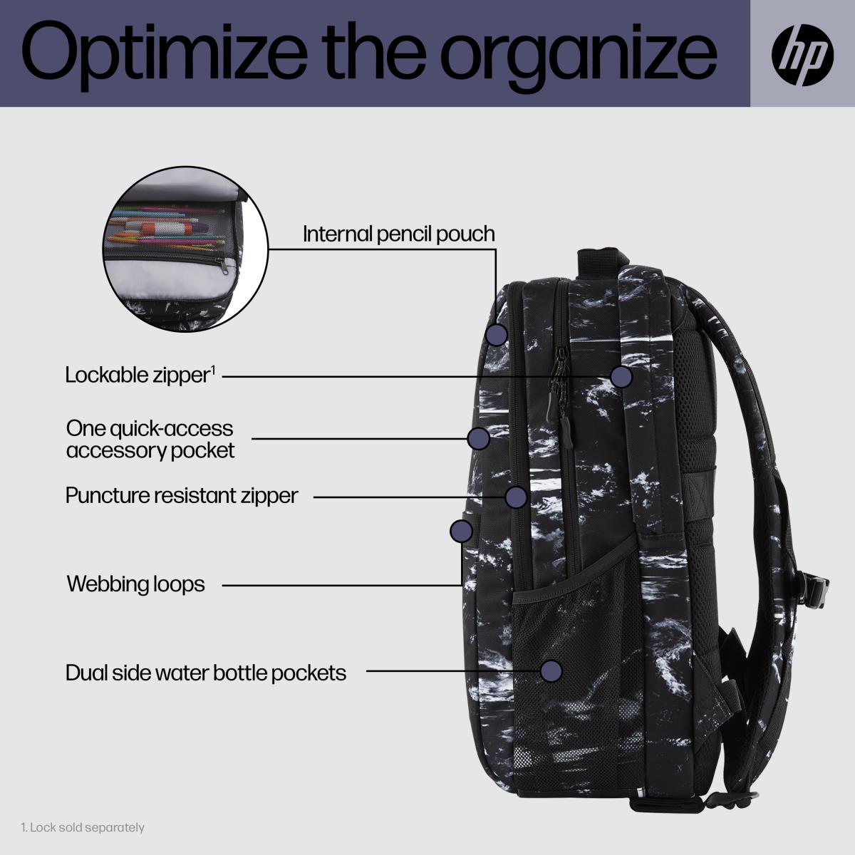 Campus XL - Notebook Backpack - Marble Stone