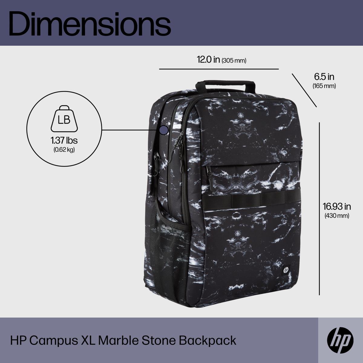 Campus XL - Notebook Backpack - Marble Stone