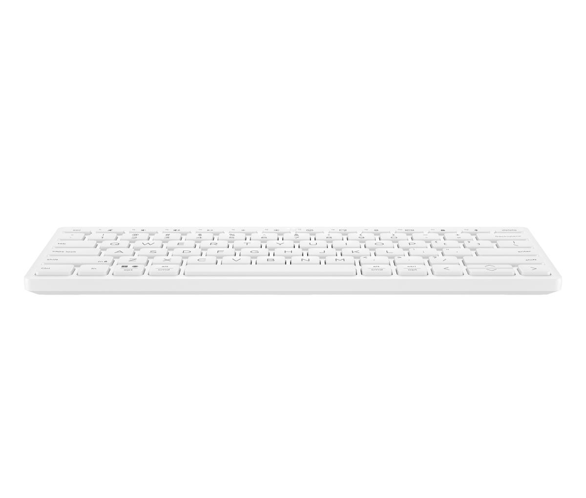 Compact Multi-Device Bluetooth Keyboard 350 - White - Azerty Belgian
