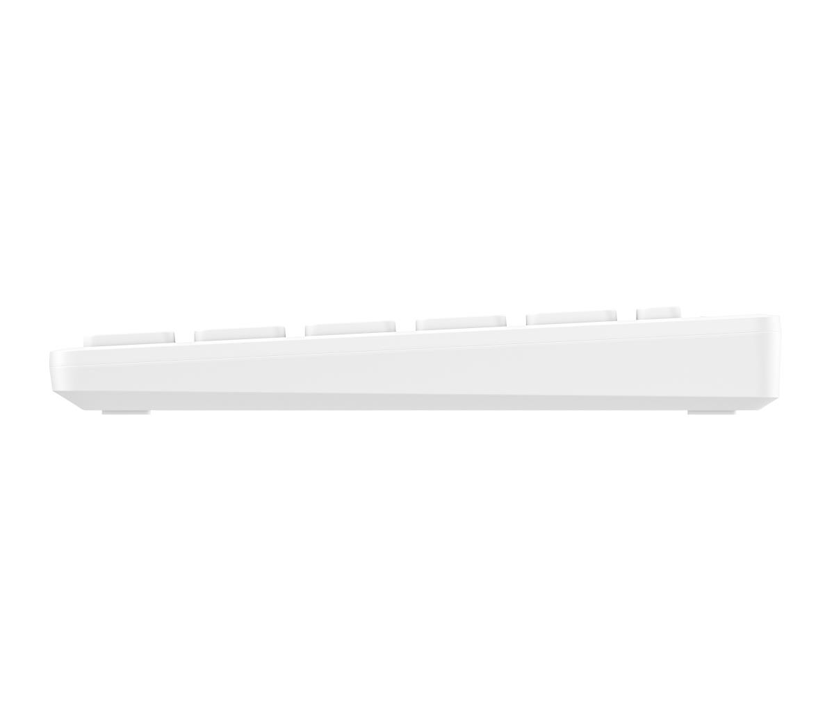 Compact Multi-Device Bluetooth Keyboard 350 - White - Azerty Belgian