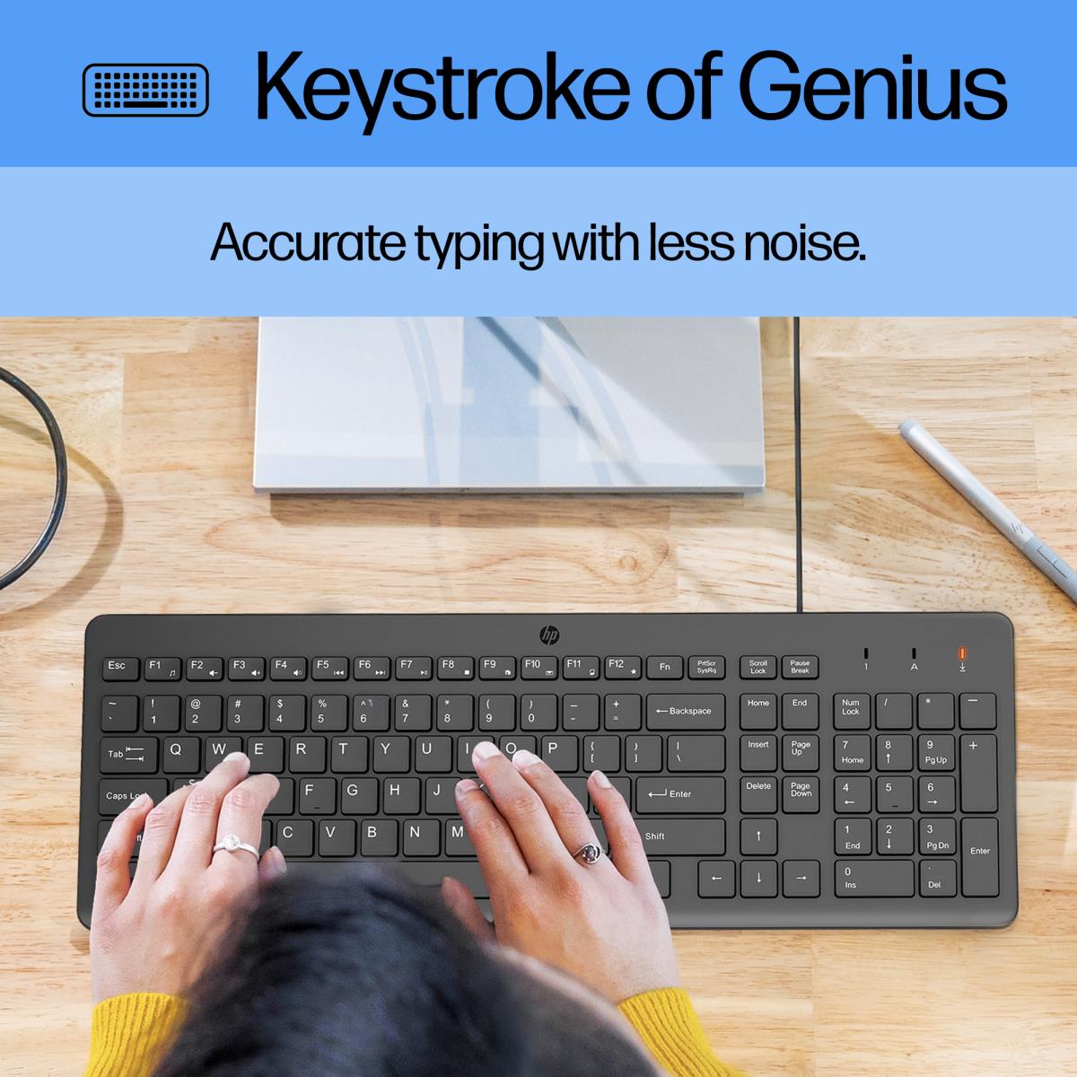 Wired Keyboard and Mouse 150 - Azerty Belgian