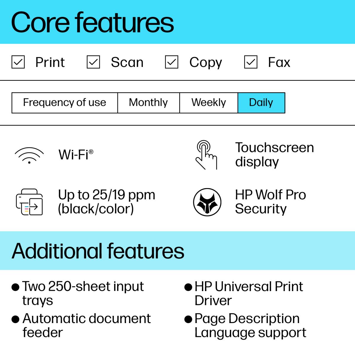 OfficeJet Pro 9130b - Color All-in-One Printer - Inkjet - A4 - USB / Wi-Fi / Bluetooth / Ethernet