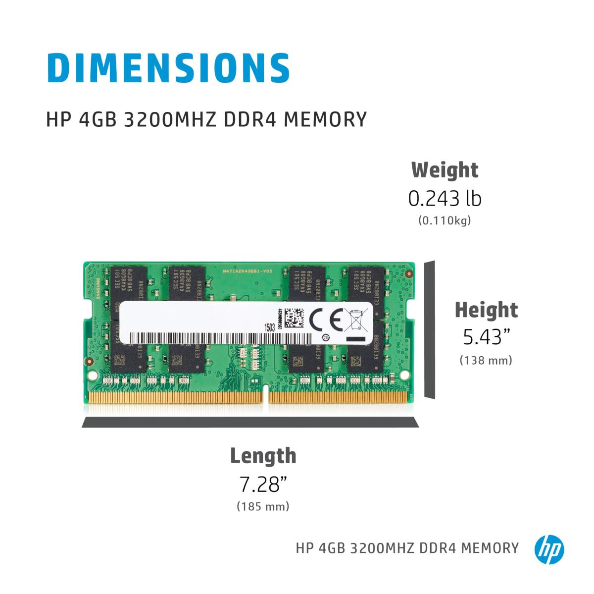 Memory 4GB 3200MHz DDR4