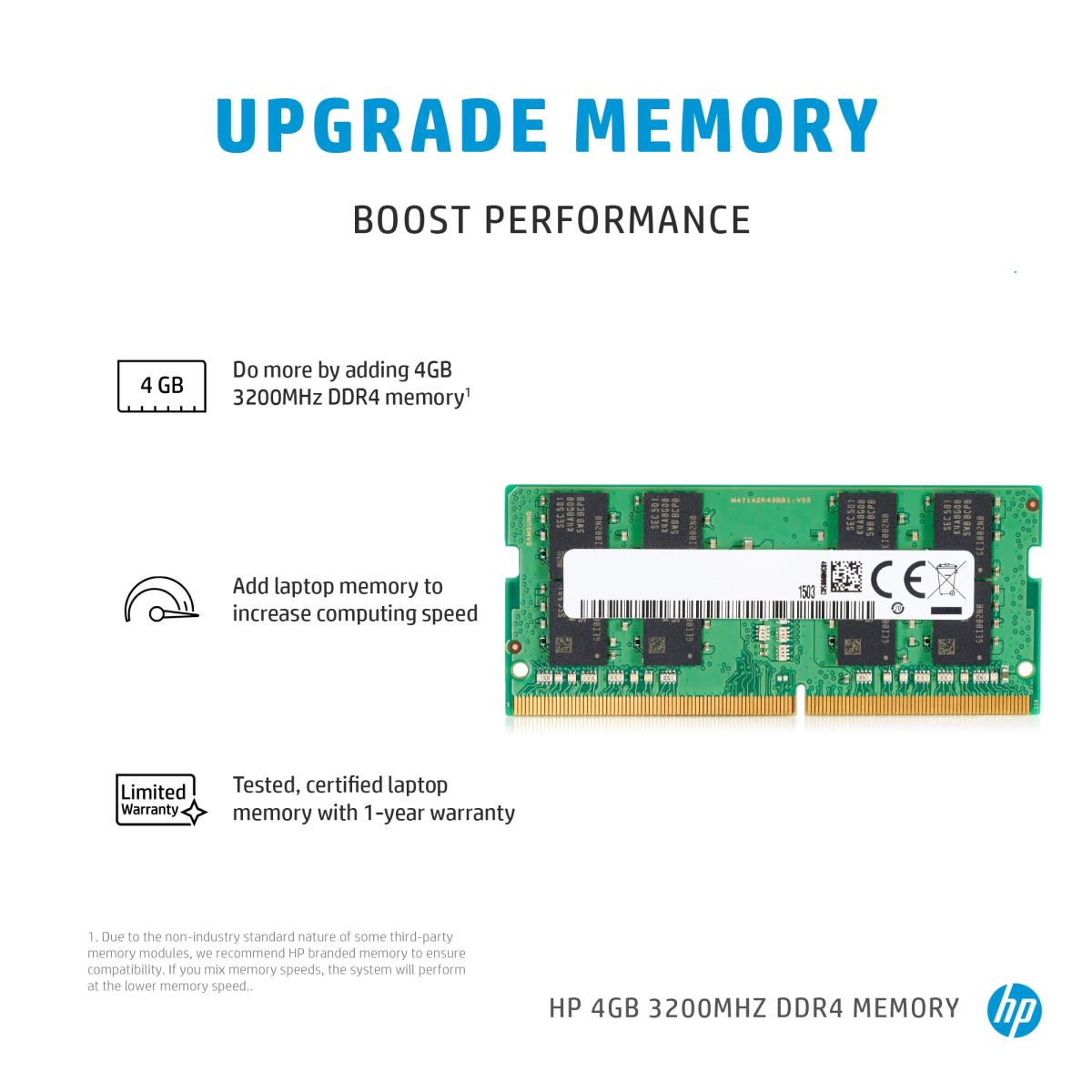 Memory 4GB 3200MHz DDR4