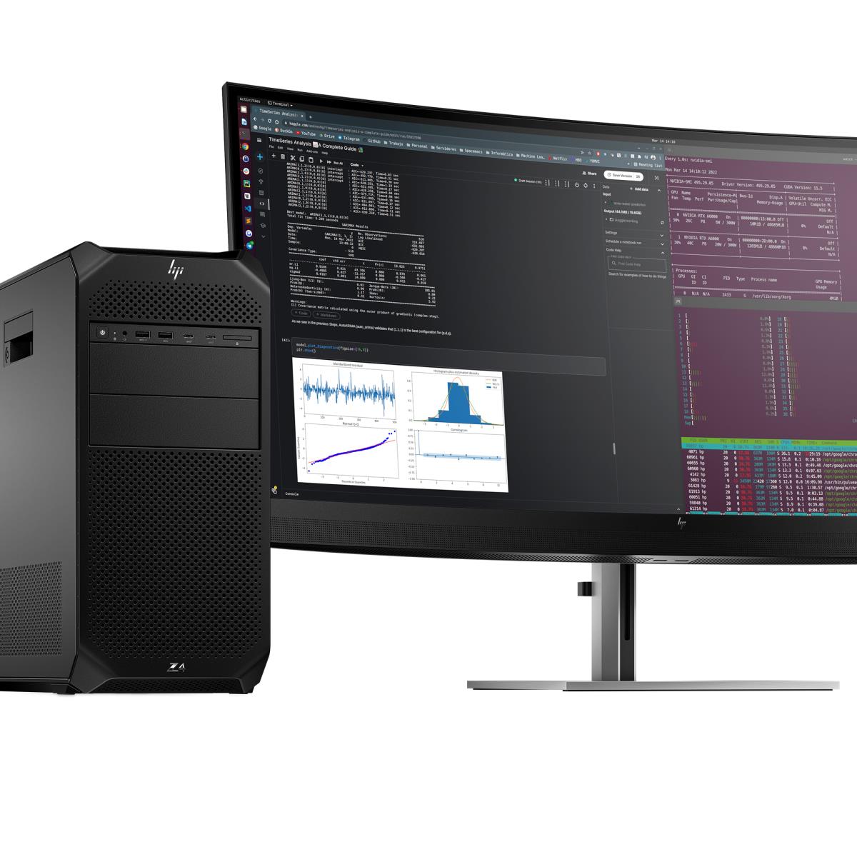 Workstation Z4 G5 Tower - W5 2445 - 64GB RAM - 1TB SSD - Win11 Pro - no Keyboard