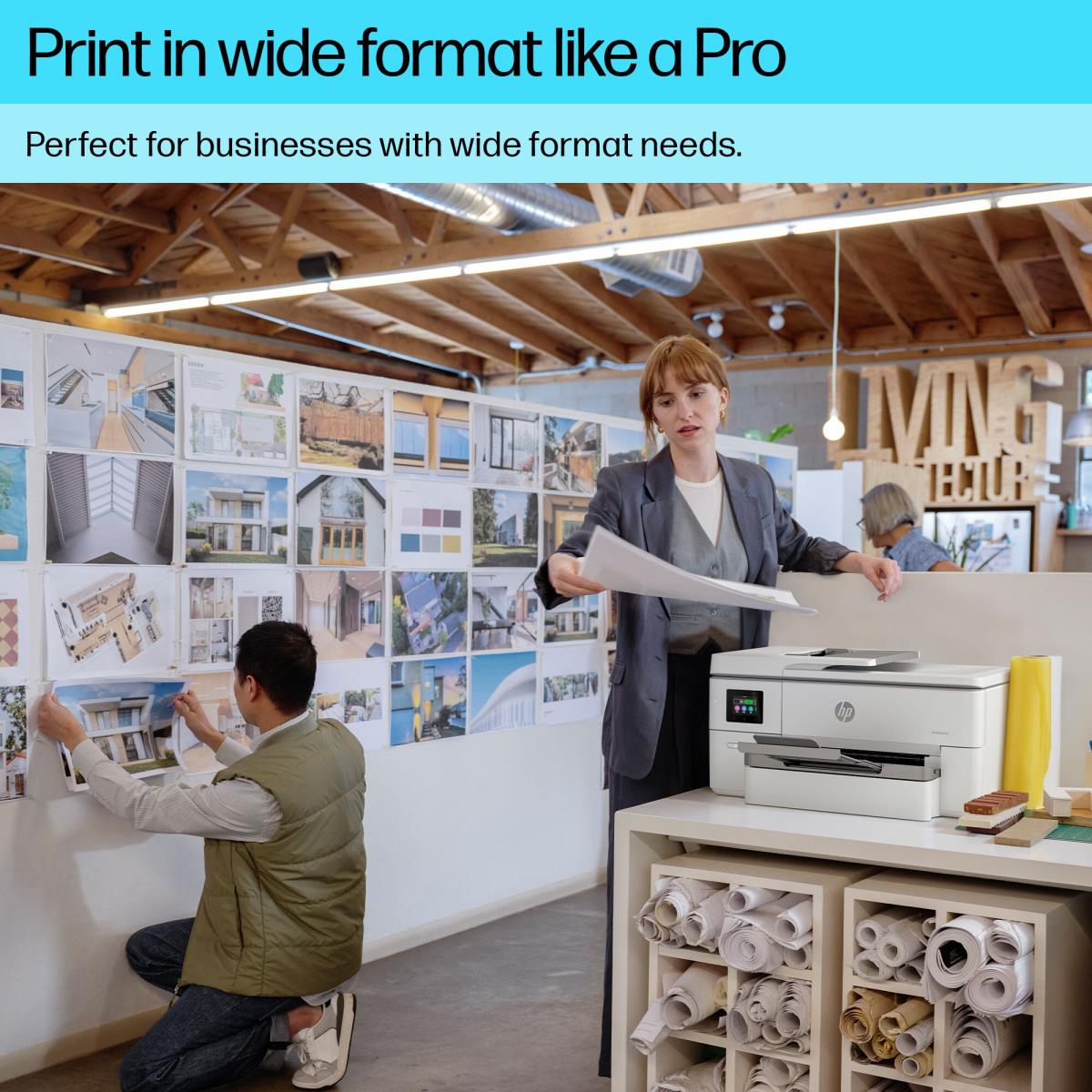 OfficeJet Pro 9720e Wide Format - Color All-in-One Printer - Inkjet - A3 - USB / Ethernet / Wi-Fi