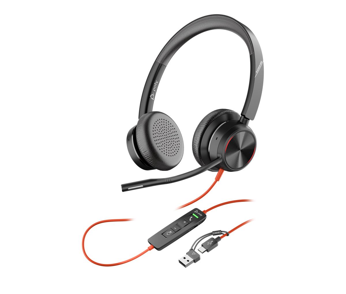 Headset Blackwire 8225-m - USB-C - USB-C/A Adapter