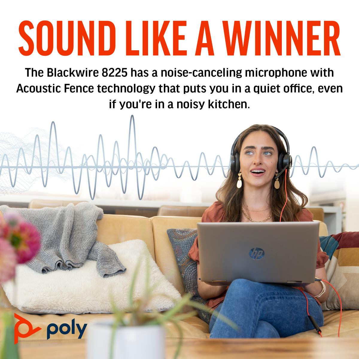 Headset Blackwire 8225-m - USB-C - USB-C/A Adapter
