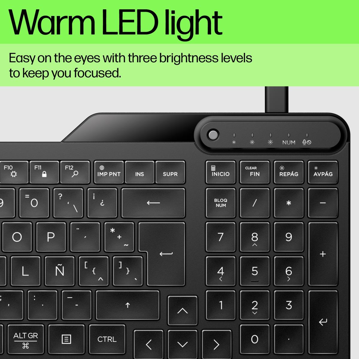 Wired Keyboard 400 - Backlit - Qwerty Int'l