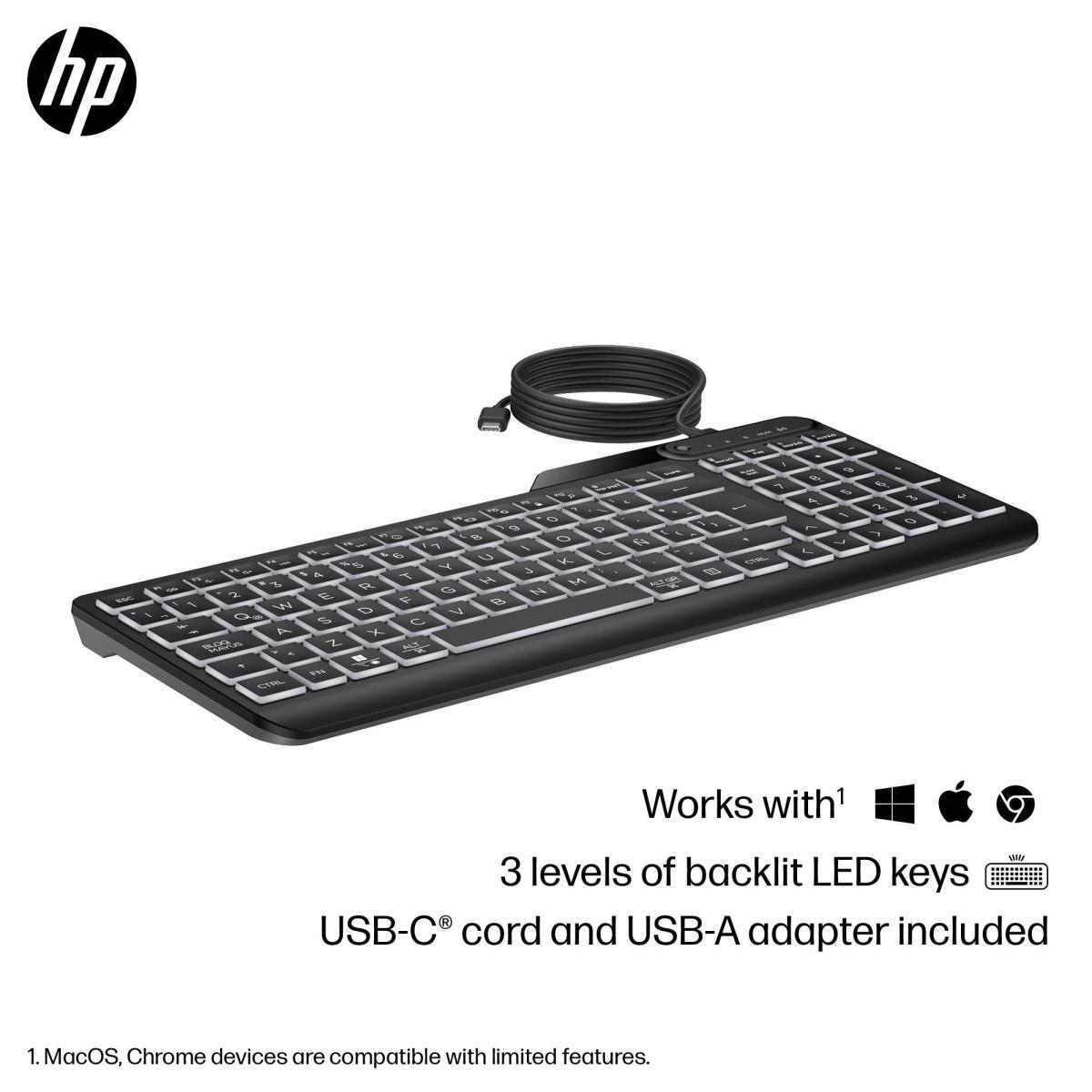 Wired Keyboard 400 - Backlit - Qwerty Int'l
