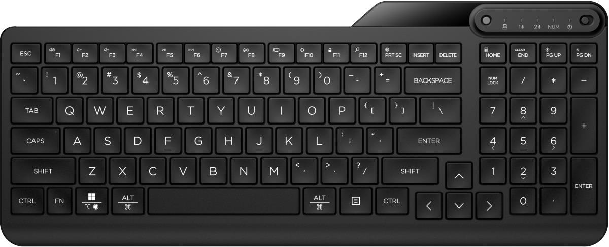 Dual-Mode Wireless Keyboard 475 - Black - Azerty Belgian