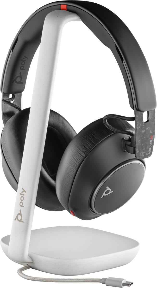 Headset Poly Voyager Surround 85 UC - Stereo - Bluetooth - USB-A / USB-C - Charging Stand