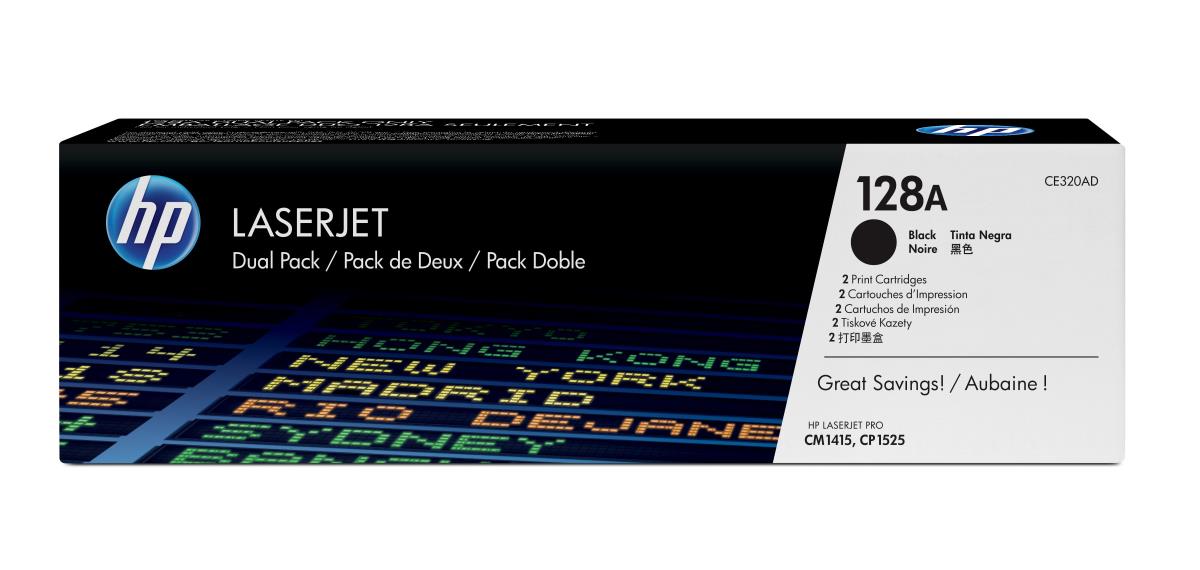 Toner Cartridge - No 128A - 2k Pages - Black - Dual Pack