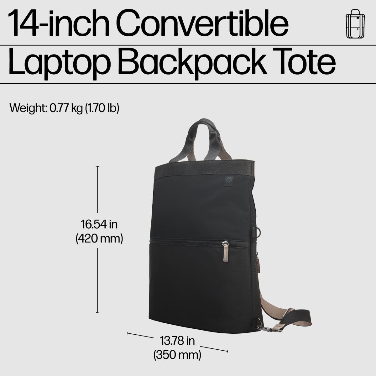 Convertible - 14in Notebook Backpack Tote