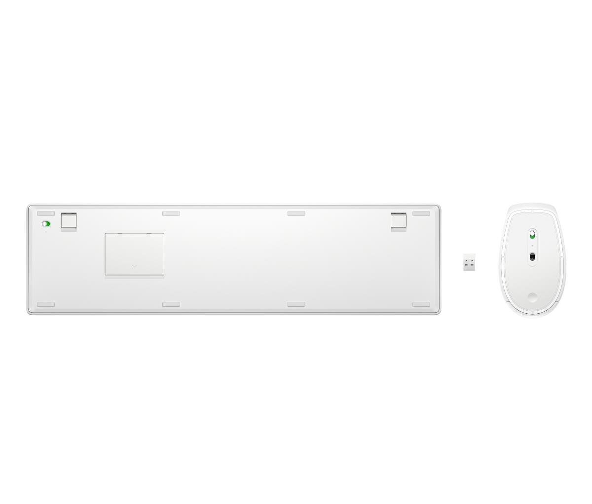 Wireless Keyboard and Mouse 655 Combo - White - Azerty Belgian
