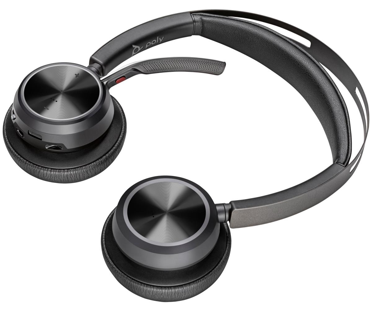 Headset Voyager Focus 2 - Stereo - Bluetooth/USB-C - USB-C/A Adapter