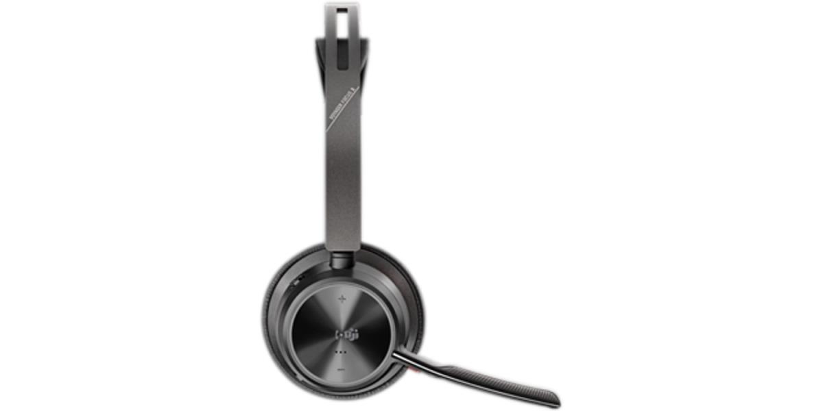Headset Voyager Focus 2 Microsoft - Stereo - Bluetooth/USB-C - USB-C/A Adapter + Charging Stand