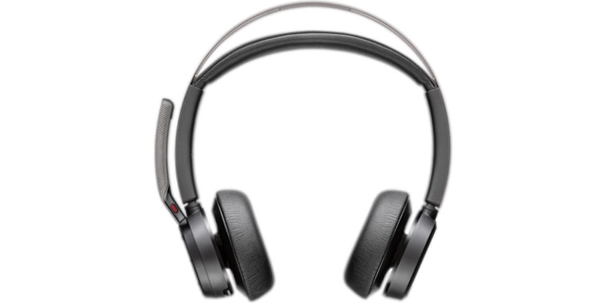 Headset Voyager Focus 2 - Stereo - Bluetooth/USB-C - USB-C/A Adapter + Charging Stand
