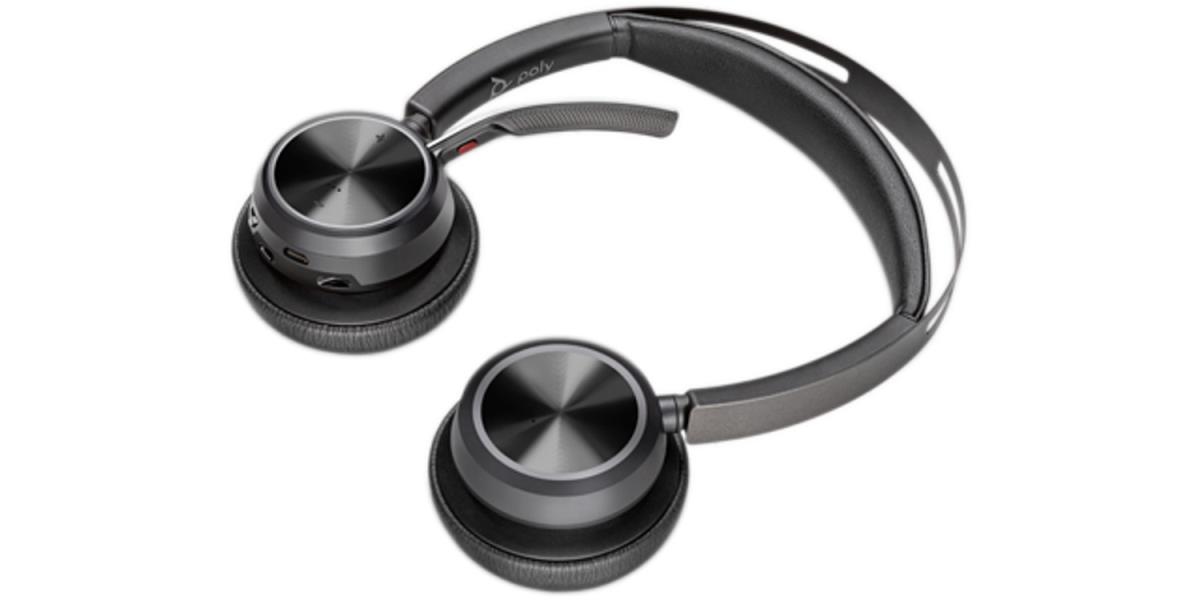 Headset Voyager Focus 2 - Stereo - Bluetooth/USB-C - USB-C/A Adapter + Charging Stand