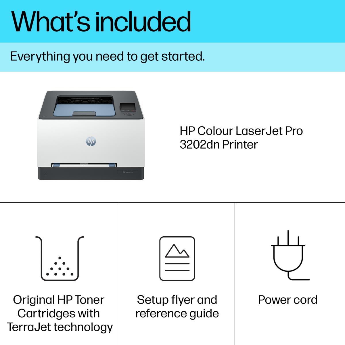 LaserJet Pro 3202dn - Color Printer - Laser - A4 - USB / Ethernet