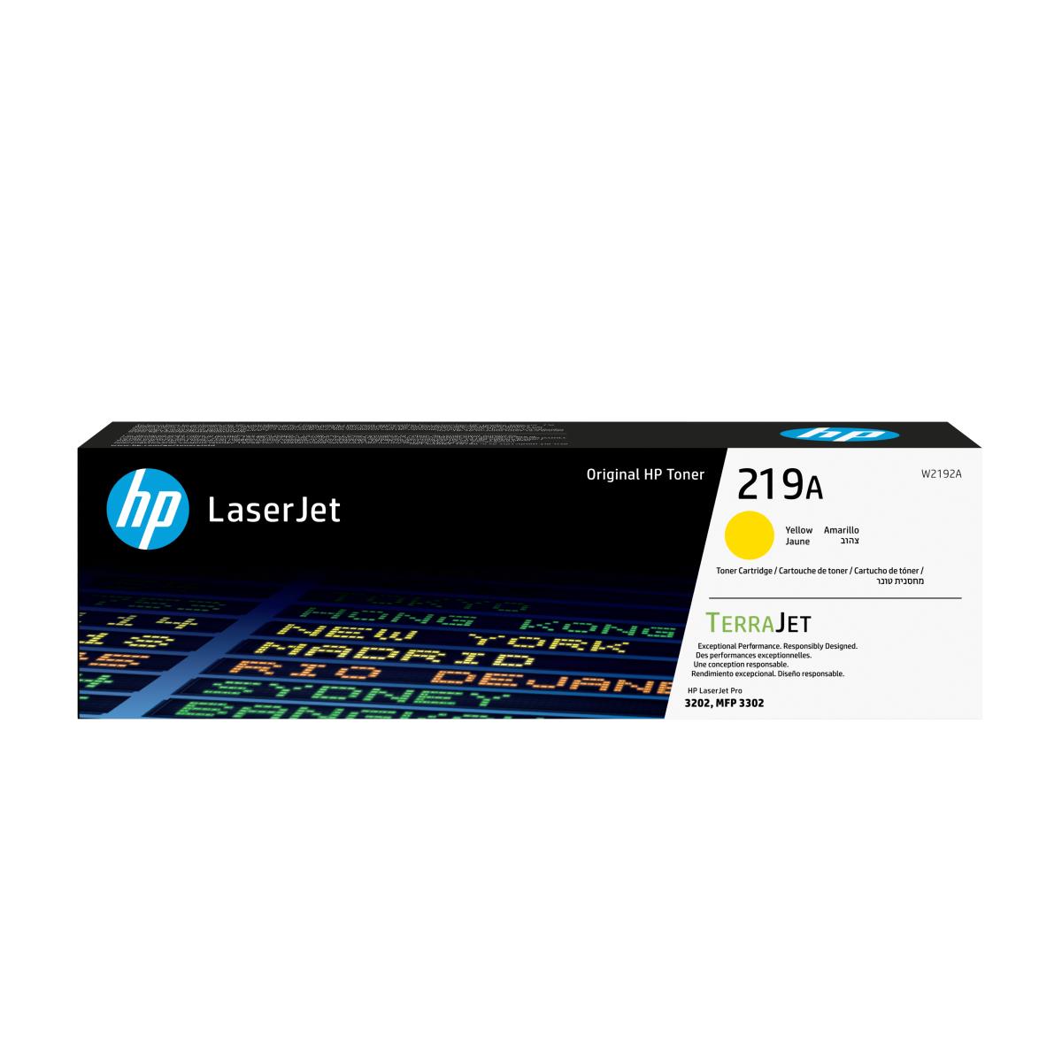 Toner Cartridge - No 219A - 1.2k Pages - Yellow