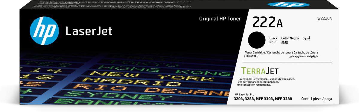 Toner Cartridge - No 222A - 1.3k Pages - Black
