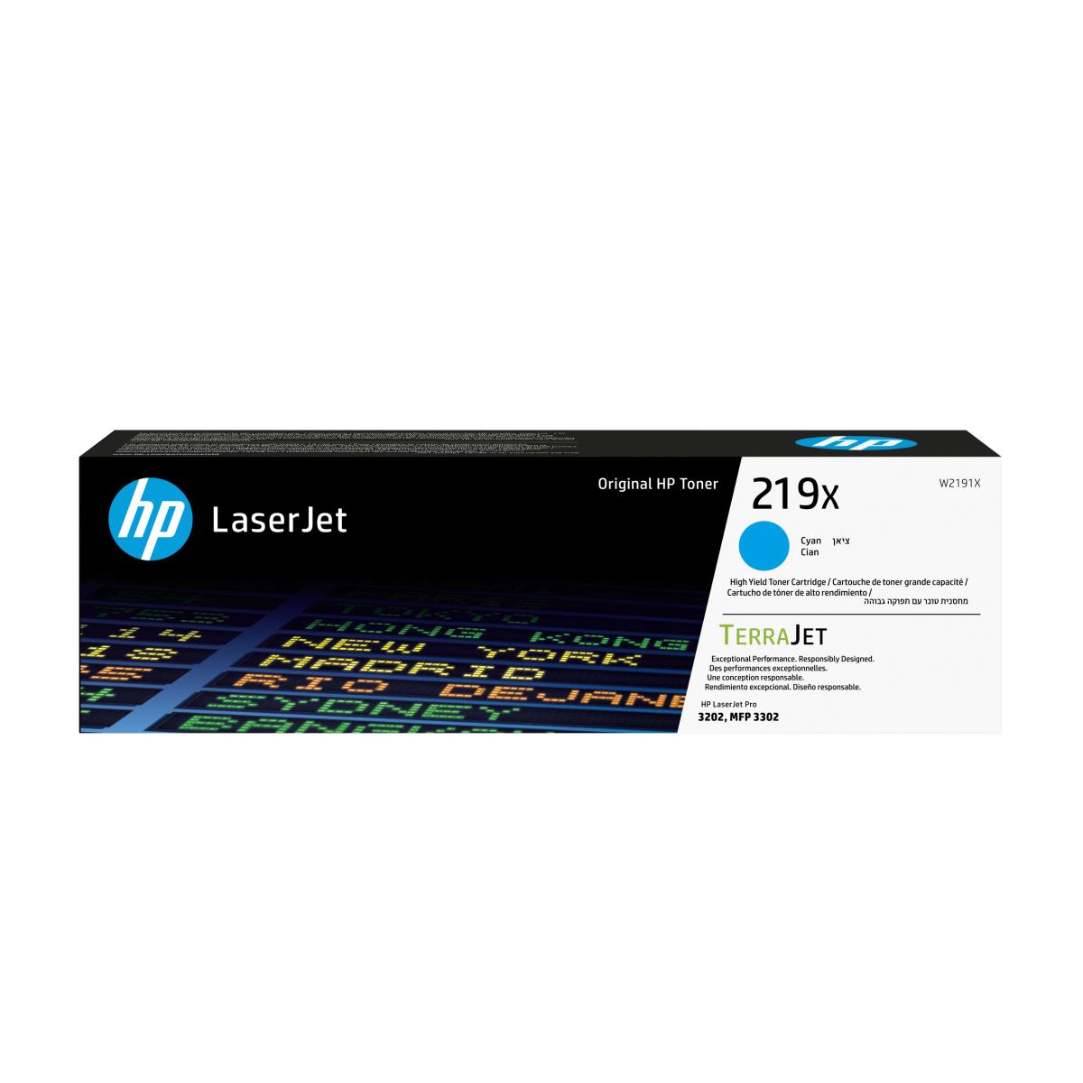 Toner Cartridge - No 219X - 2.5k Pages - Cyan