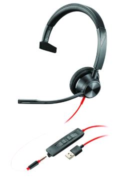 Headset Blackwire 3315 - Monaural - USB-a / 3.5mm