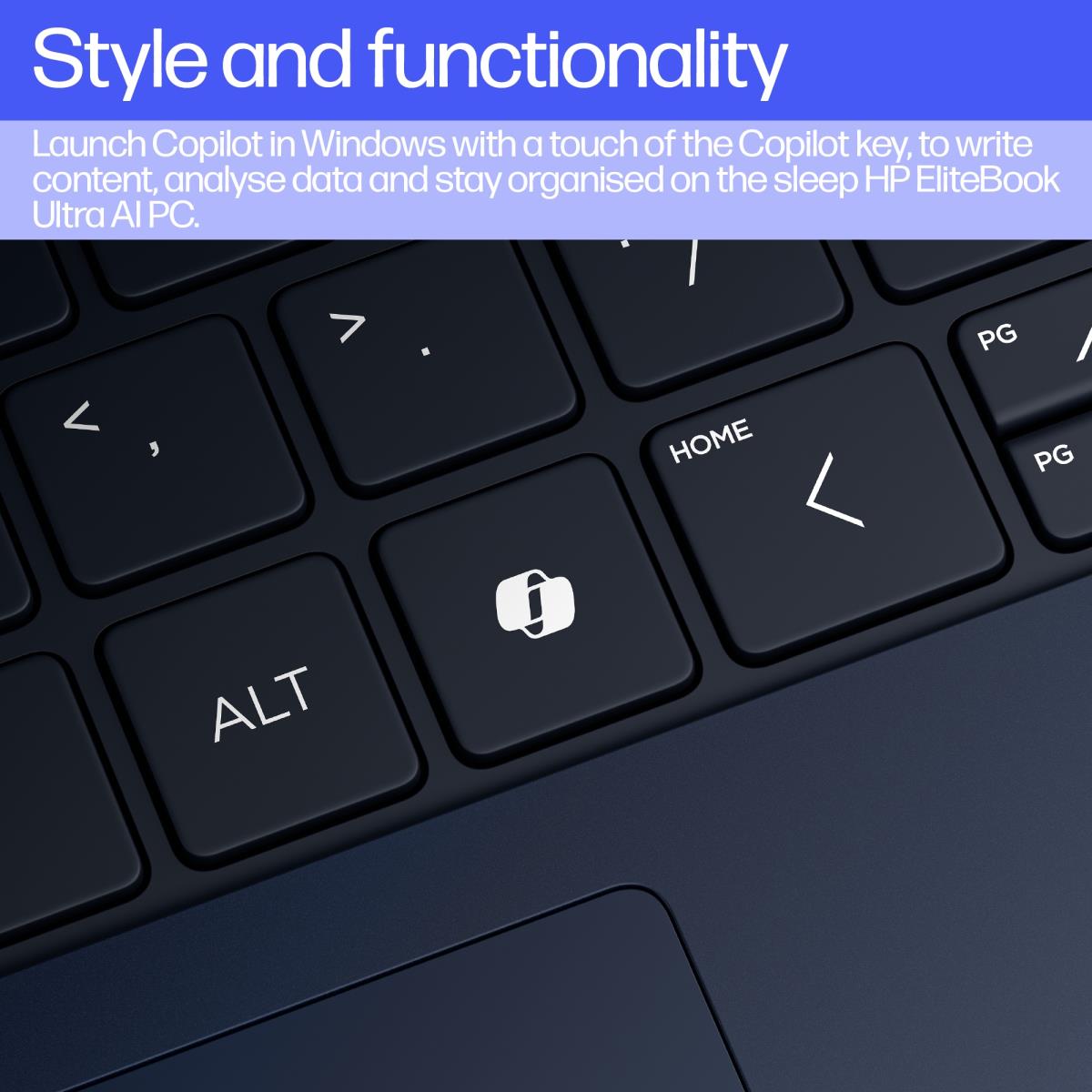EliteBook Ultra G1q AI - 14in Touchscreen - Snapdragon X1E-78-100 - 16GB RAM - 1TB SSD - Win11 Pro - Azerty Belgian
