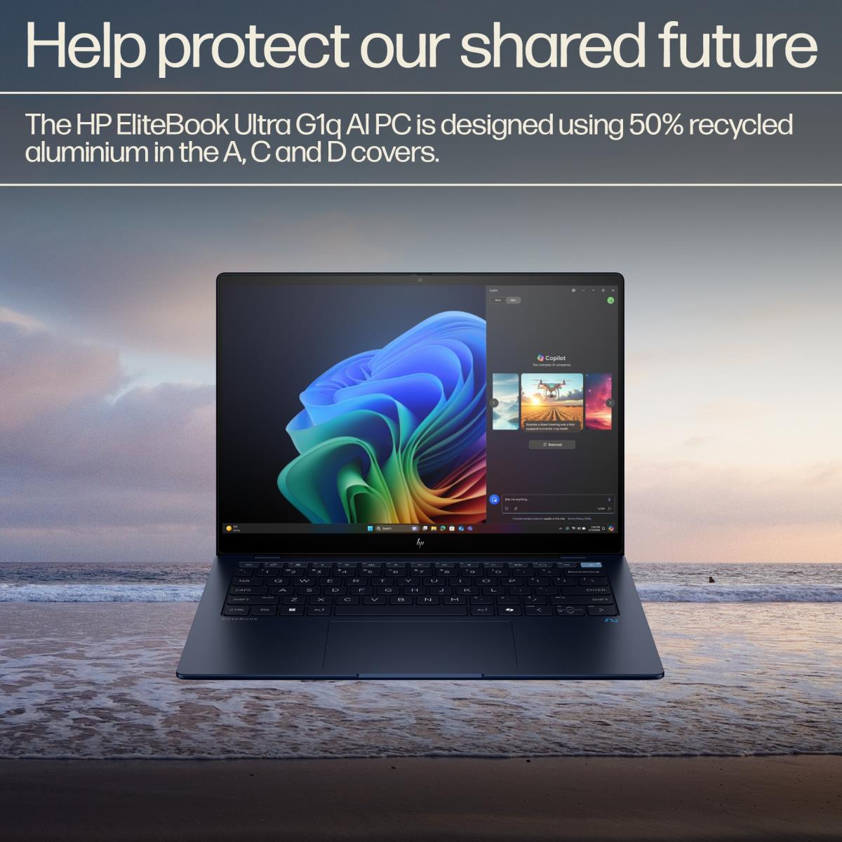 EliteBook Ultra G1q AI - 14in Touchscreen - Snapdragon X1E-78-100 - 16GB RAM - 1TB SSD - Win11 Pro - Azerty Belgian