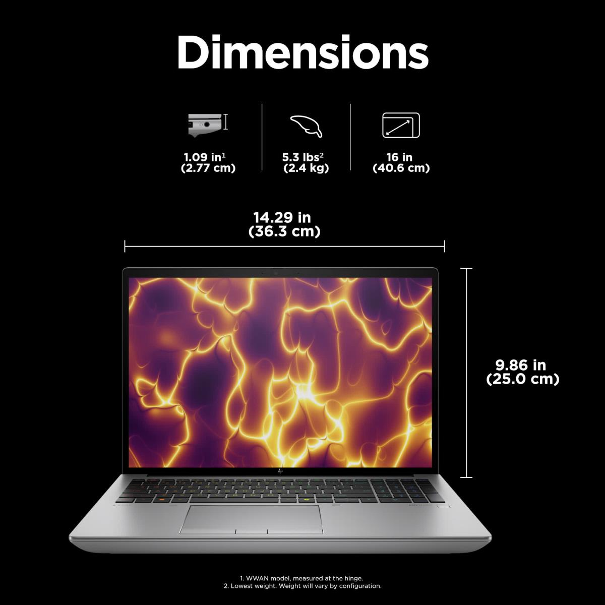 ZBook Fury 16 G11 - 16in - i7 13850HX - 32GB RAM - 1TB SSD - RTX 2000 8GB - Win11 Pro - Azerty Belgian