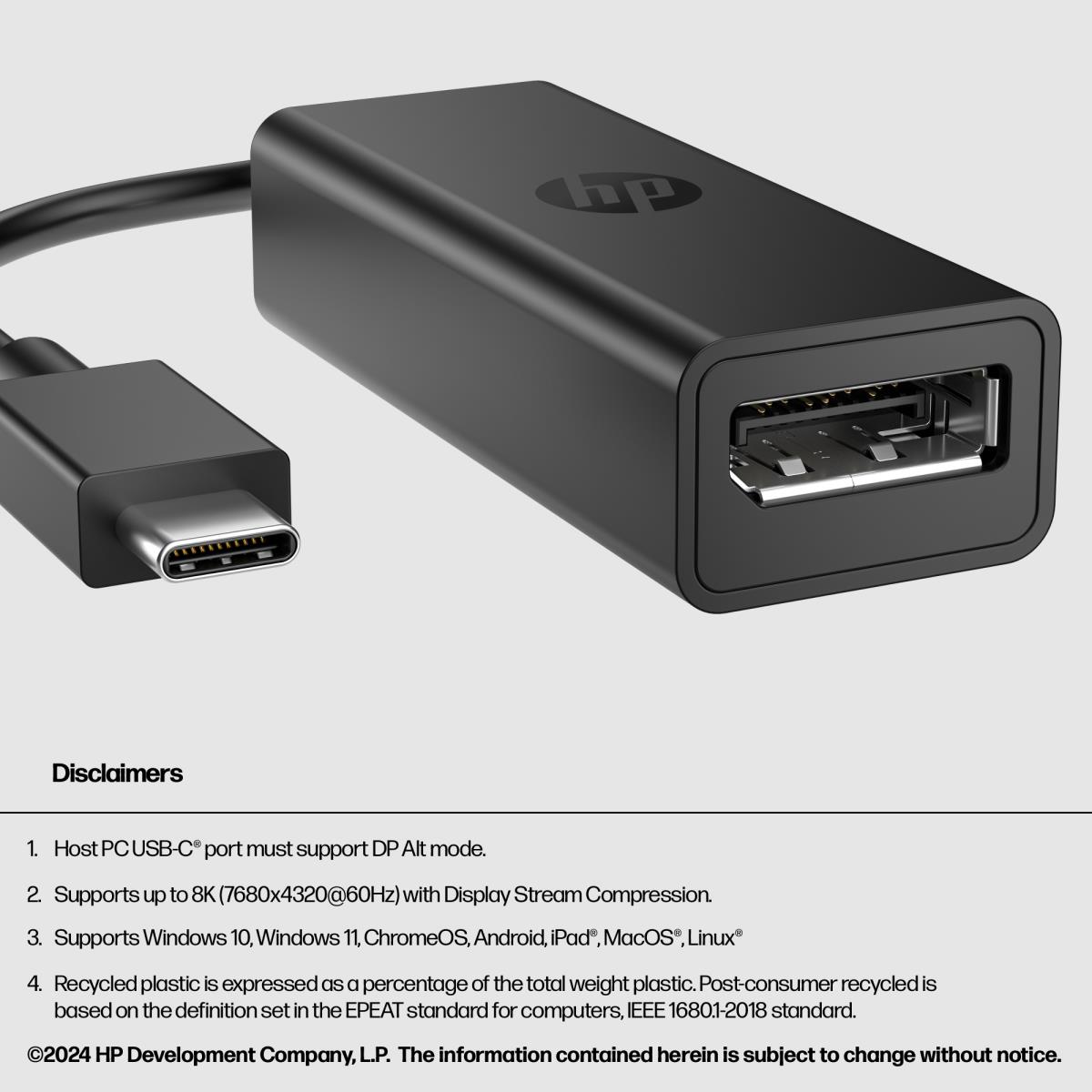 USB-C to DisplayPort Adapter G2