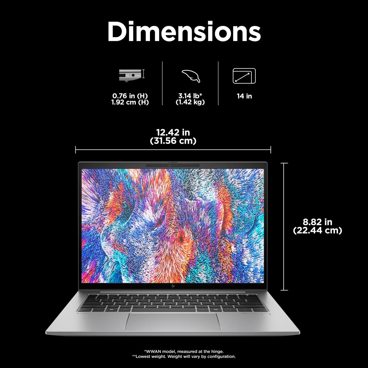 ZBook Firefly 14 G11 - 14in - R5 8640HS - 16GB RAM - 512GB SSD - Win11 Pro - Qwerty Int'l