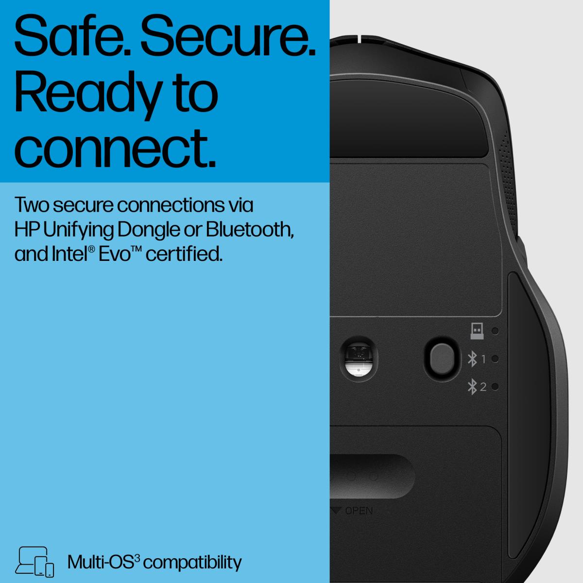 Wireless Comfort Dual-Mode Mouse - 685 - Black