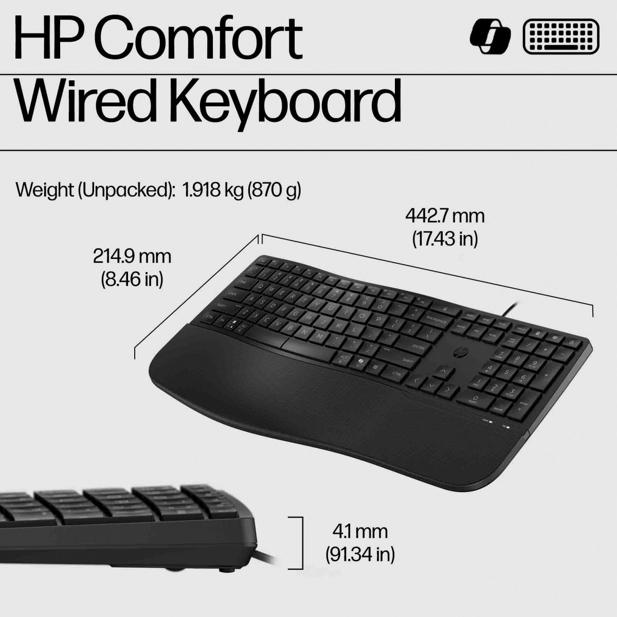 Comfort Wired Keyboard 480 - Azerty Belgian