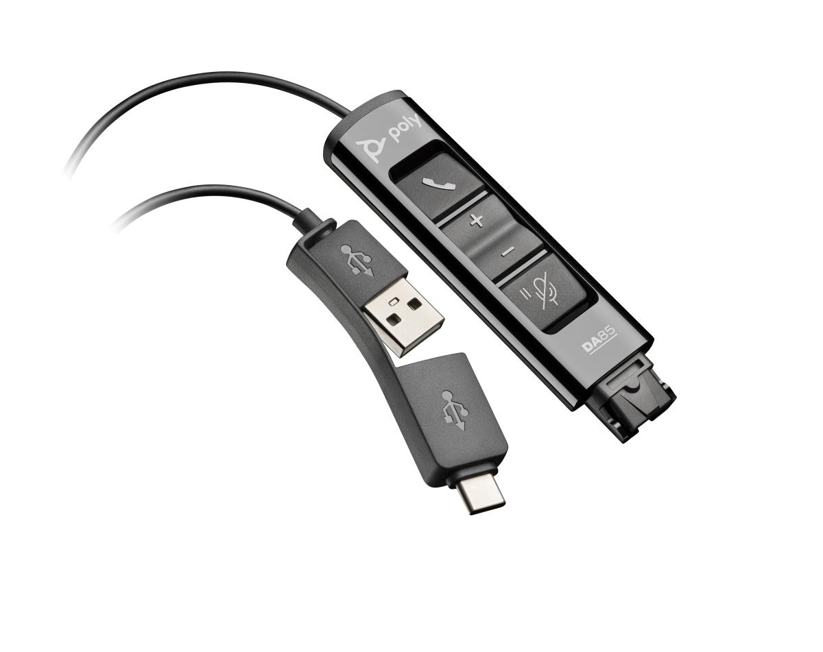 Da85 USB To QD Smart Digital Headset Adaptor With Controls