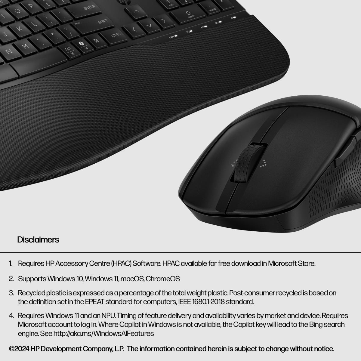 Comfort Dual-Mode Keyboard and Mouse Combo 680 - Azerty Belgian