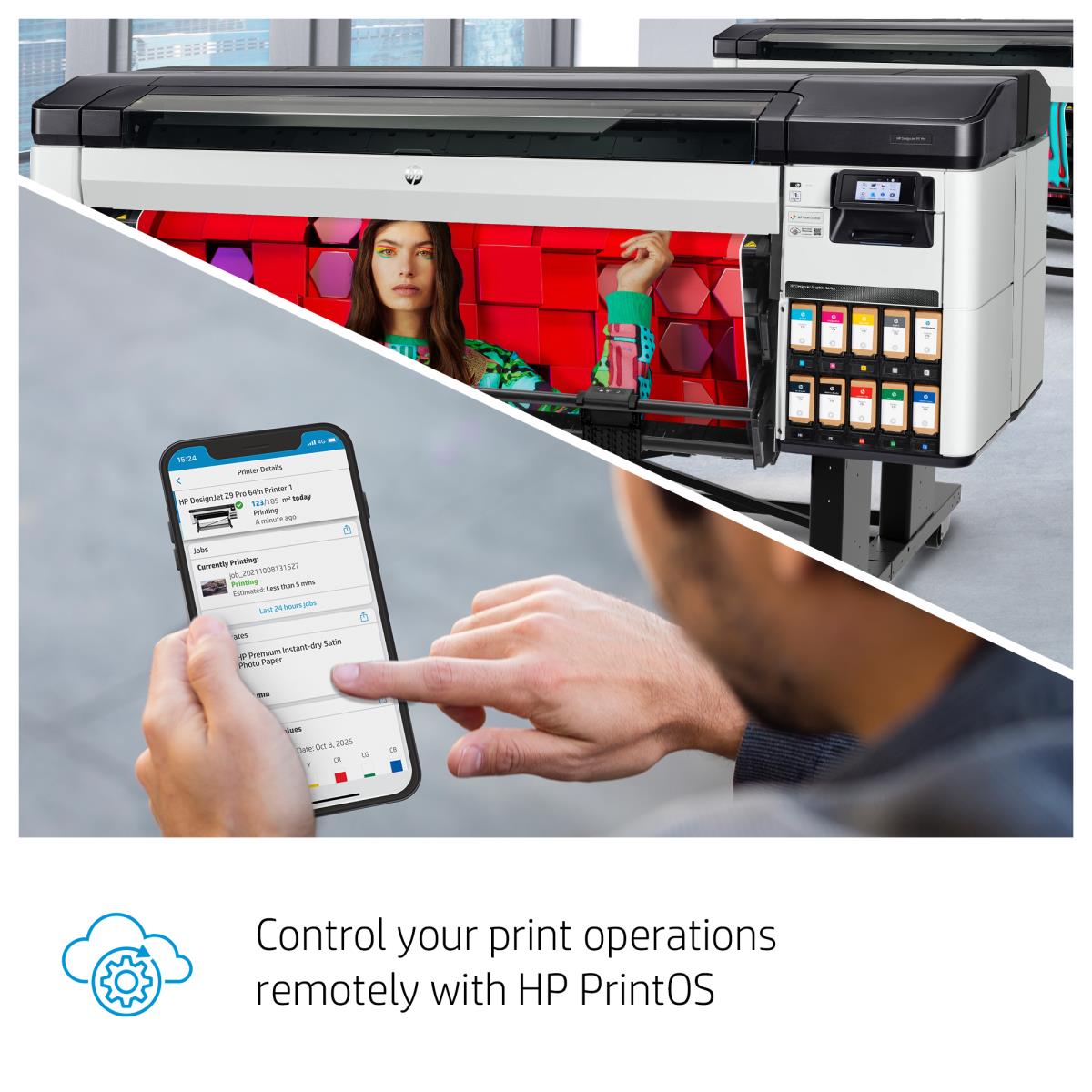 DesignJet Z9+ Pro - Color Printer - Inkjet - 64in - Ethernet