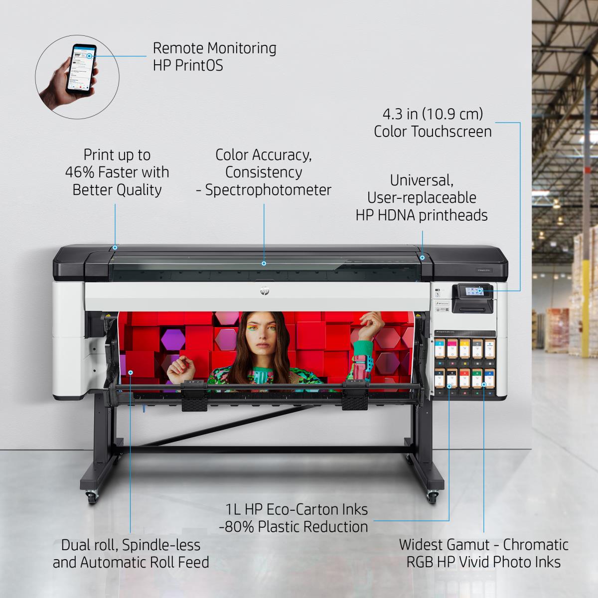 DesignJet Z9+ Pro - Color Printer - Inkjet - 64in - Ethernet