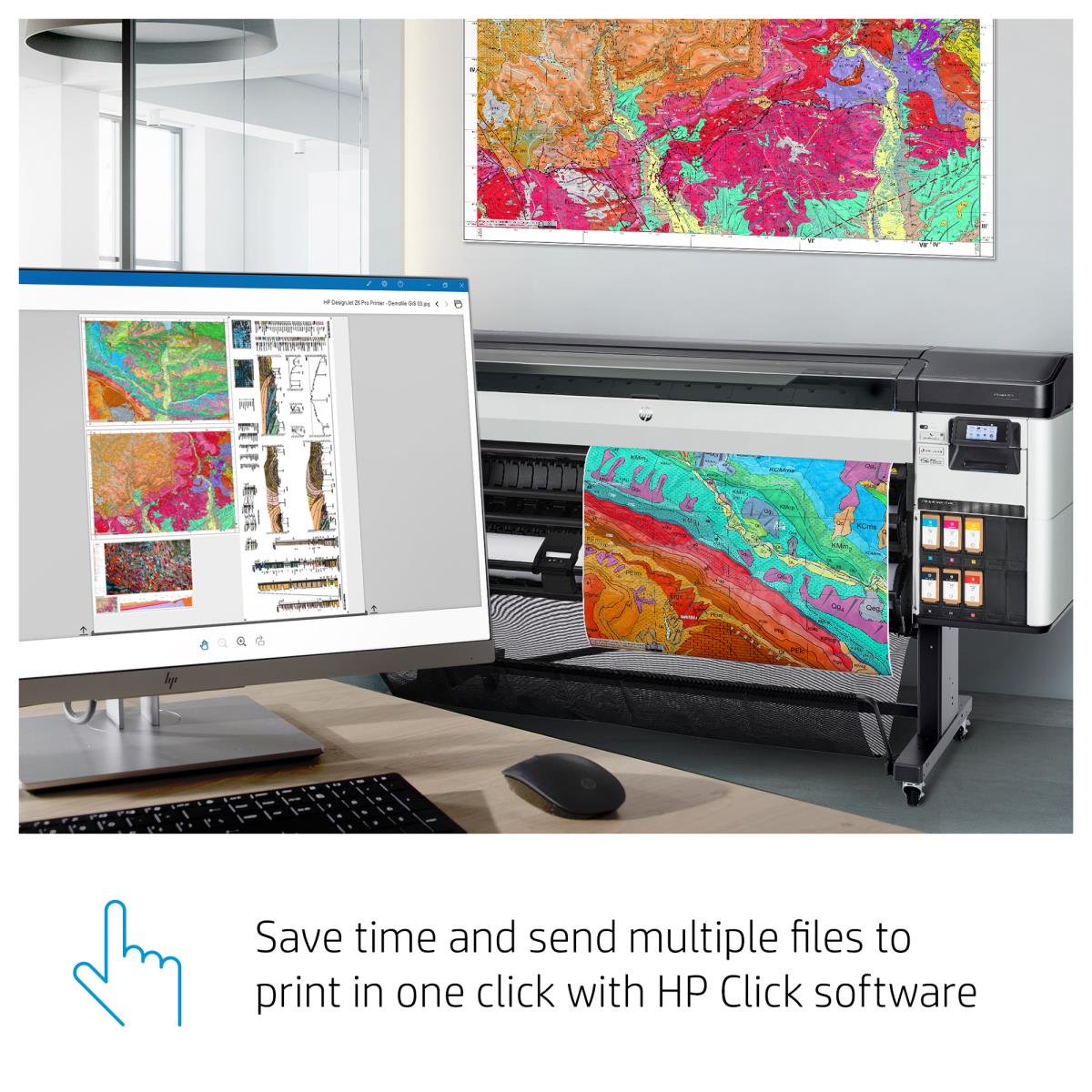 DesignJet Z6 Pro - Color Printer - Inkjet - 64in - Ethernet