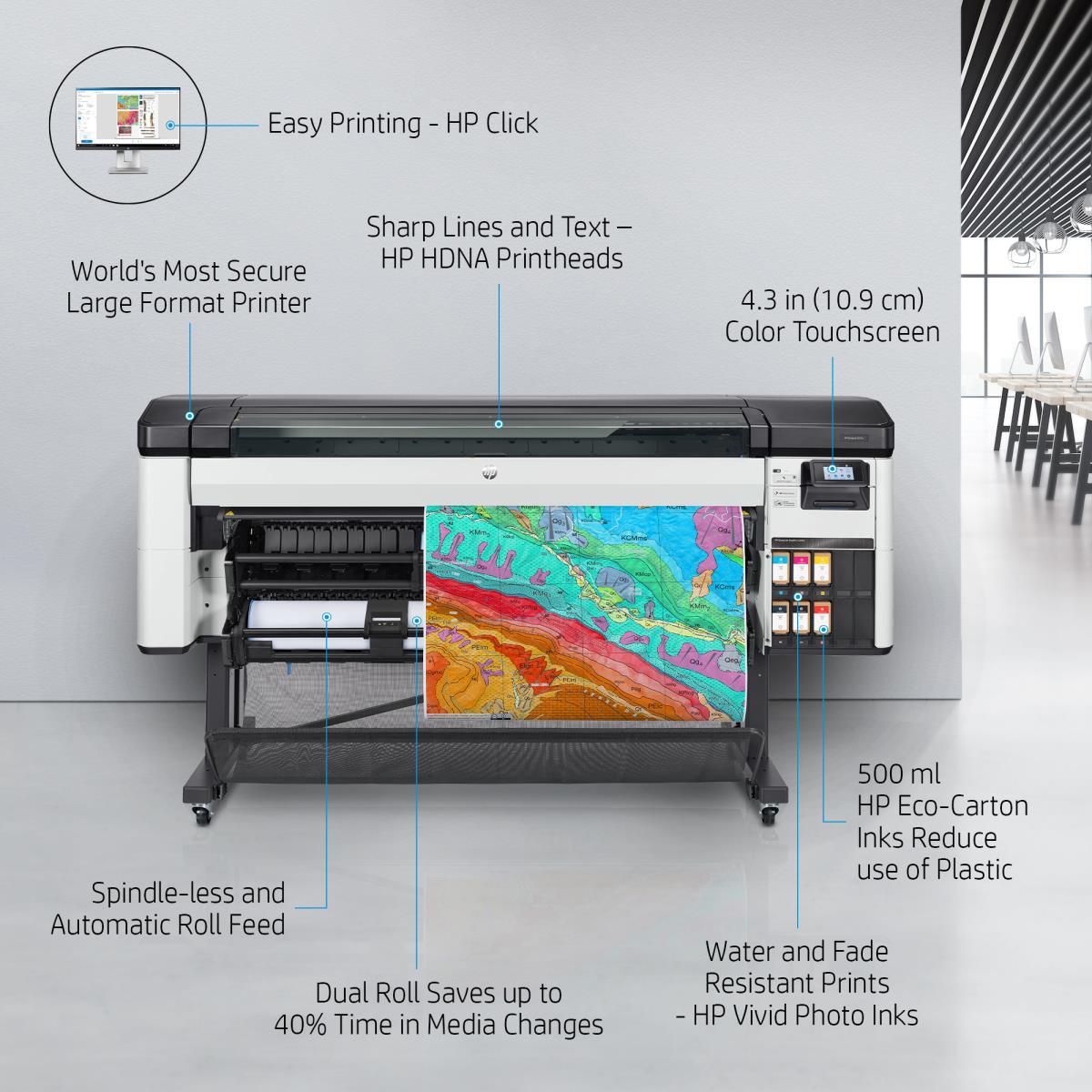 DesignJet Z6 Pro - Color Printer - Inkjet - 64in - Ethernet