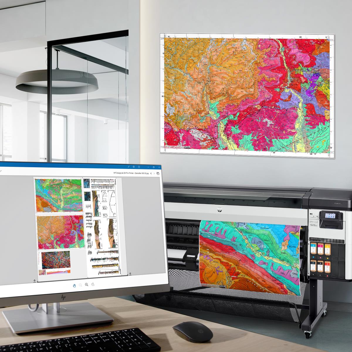 DesignJet Z6 Pro - Color Printer - Inkjet - 64in - Ethernet