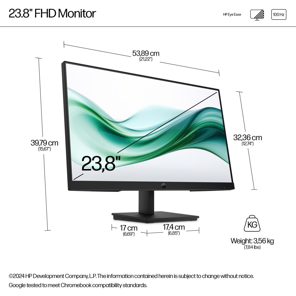 Desktop Monitor - Series 3 Pro 324pv - 24in - 1920x1080 (FHD)