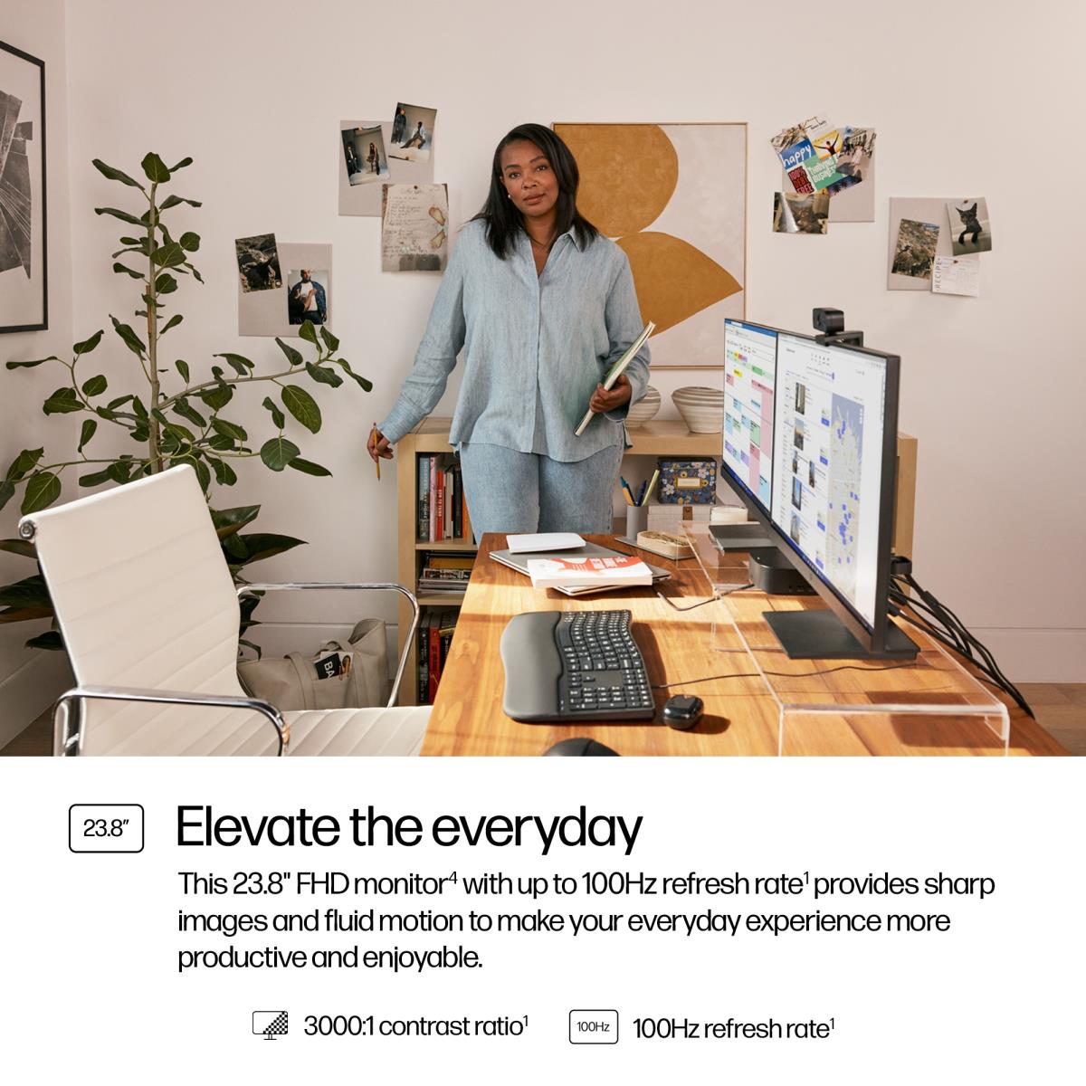 Desktop Monitor - Series 3 Pro 324pv - 24in - 1920x1080 (FHD)